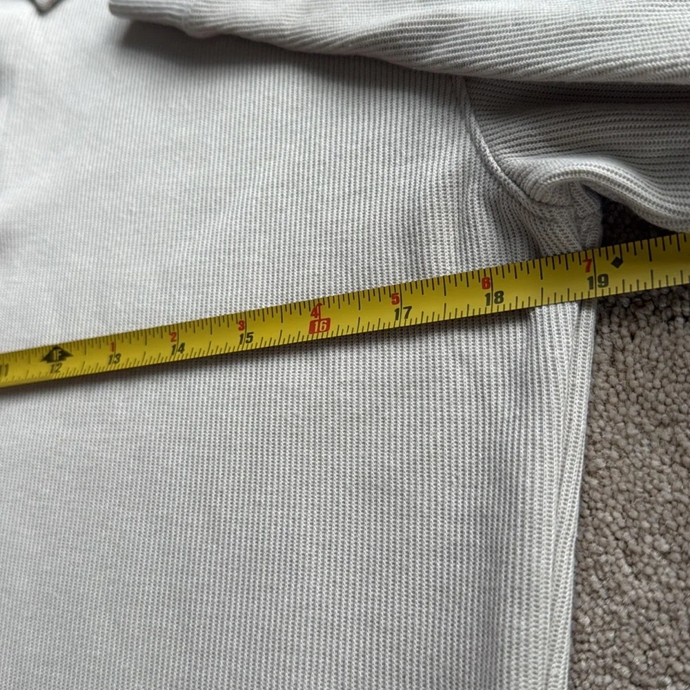 Old Navy Ribbed Tan Long-Sleeved Polo, Boys XL (14-16)